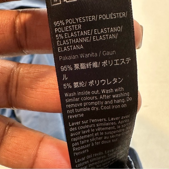 Topshop Midi Dress Knot Twist Front Teal Blue Short Sleeve Size 4 B33#49 - Picture 9 of 12